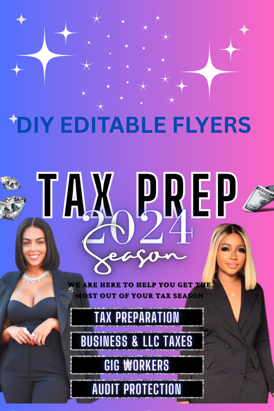 EDITABLE DIY FLYERS FOR TAX PROFESSIONAL'S